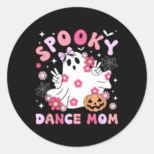Spooky Dance Mama Halloween Tänzerin Mama Tanz Mam Runder Aufkleber