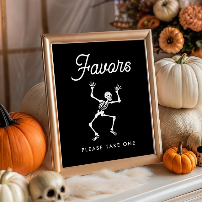 Spooky Dancing Skeleton Kinderdusche Favoriten Sch Poster (Von Creator hochgeladen)