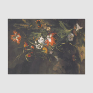 Spooky Dark Blume Scene Seidenpapier