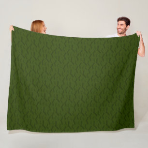 SPOOKY DARK GREEN HALLOWEEN BATS FLEECEDECKE