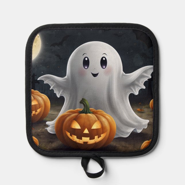 Spooky Delight: Hoher Halloween Spaß Topflappen (Vorderseite)