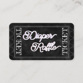 Spooky Diaper Raffle Ticket Mitteilungskarte