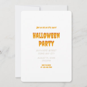 Spooky Dinge Halloween-Party Einladung