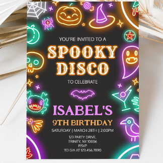 Spooky Disco Halloween Einladung