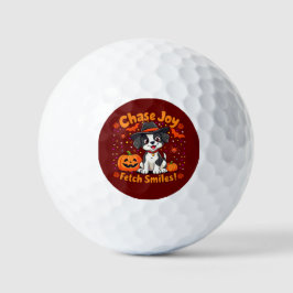 Spooky Dog Art: Halloween Joy & Lächeln holen! Golfball