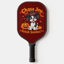 Spooky Dog Art: Halloween Joy & Lächeln holen! Pickleball Schläger