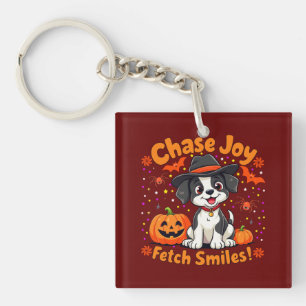 Spooky Dog Art: Halloween Joy & Lächeln holen! Schlüsselanhänger