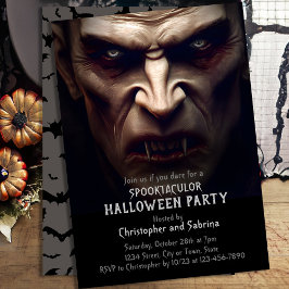 Spooky Dracula Halloween-Party Einladung