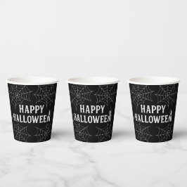 Spooky Drinks glücklich Halloween Spinnennetze Spu Pappbecher