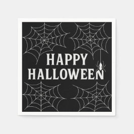 Spooky Drinks glücklich Halloween Spinnennetze Spu Serviette