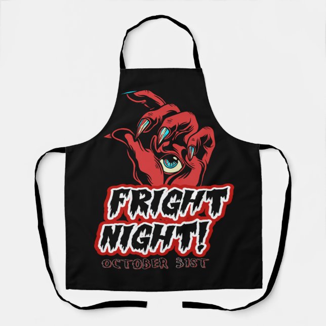 Spooky Eerie Halloween Bloody Fright Night Schürze (Vorderseite)