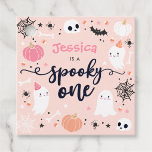 Spooky Ein Niedliches Halloween Ghost 1. Geburtsta Geschenkanhänger