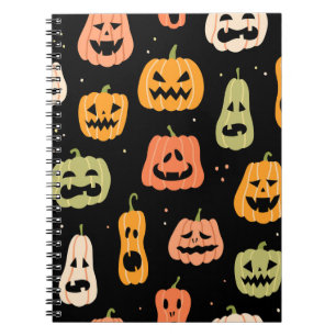 Spooky Elegance: Halloween Pumpkin Art Notizblock