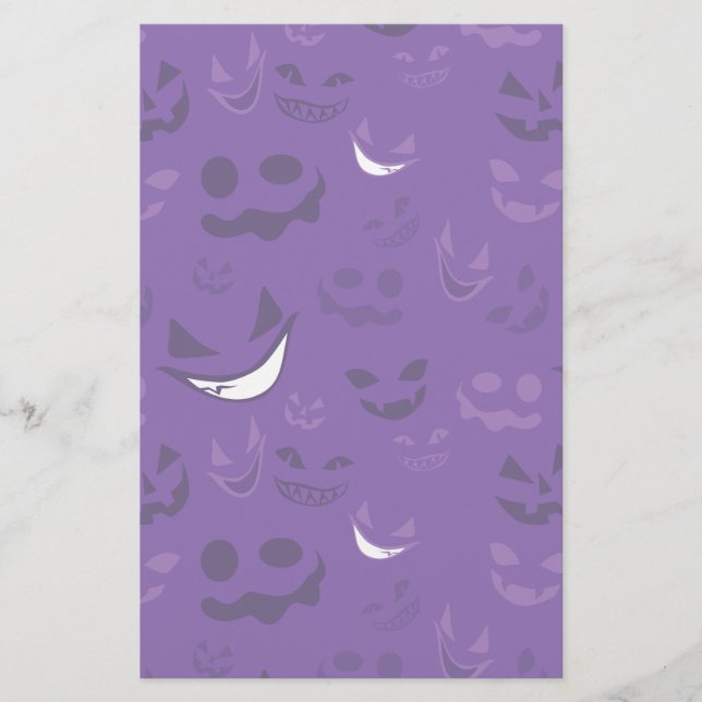 Spooky Faces Briefpapier (Vorderseite)