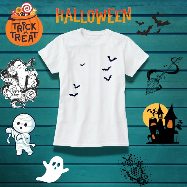 Spooky Family Bats Halloween T-Shirt (Von Creator hochgeladen)
