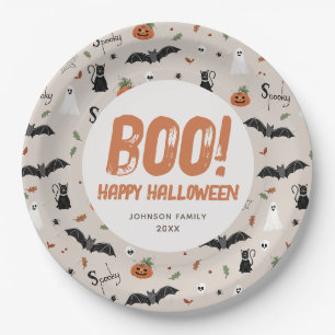Spooky Family Halloween Fall Boo Pappteller