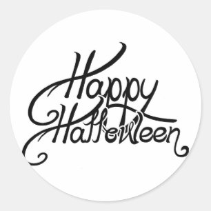 Spooky Festive Happy Halloween Runder Aufkleber