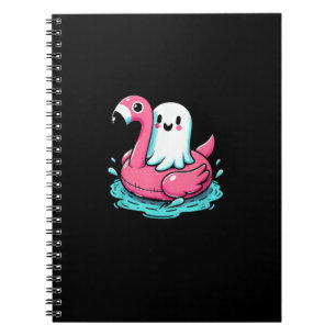Spooky Flamingo Funny Spooky Summer Summerween Notizblock
