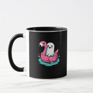 Spooky Flamingo Funny Spooky Summer Summerween Tasse