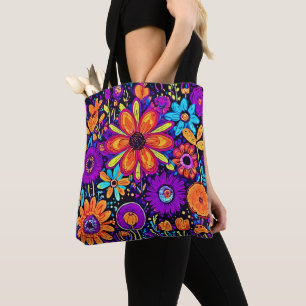 Spooky Floral Art Tasche