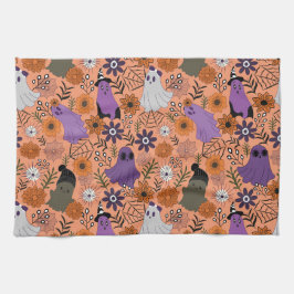 Spooky floral geschirrtuch