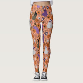 Spooky floral leggings