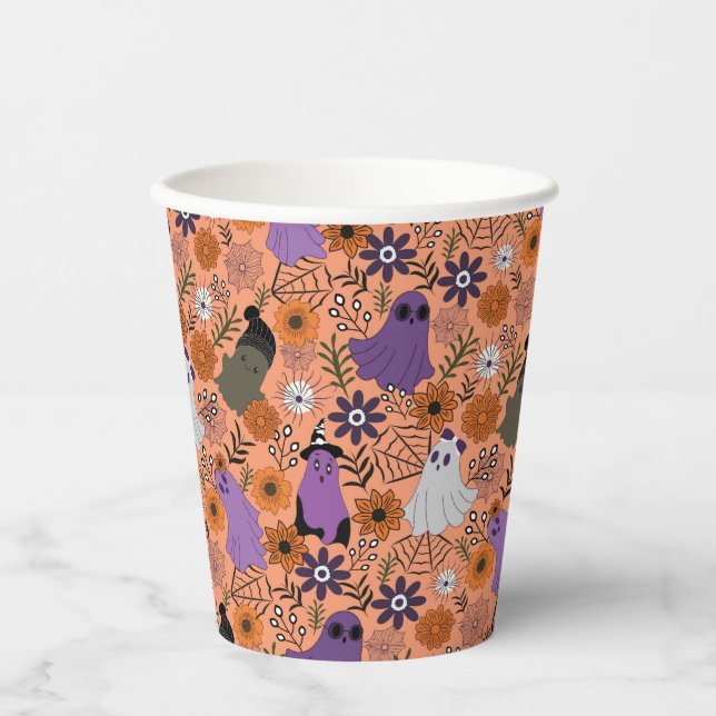 Spooky floral pappbecher (Vorderseite)