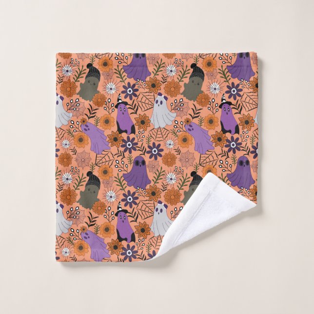 Spooky floral waschlappen (Waschlappen)