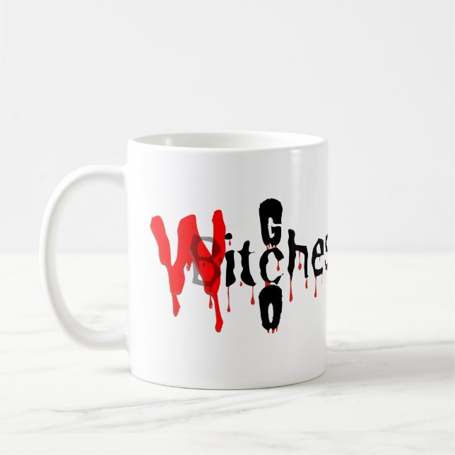 Spooky Fun: 'Go Hexen' Halloween 🧙 ‍ 🎃 Kaffeetasse (Links)