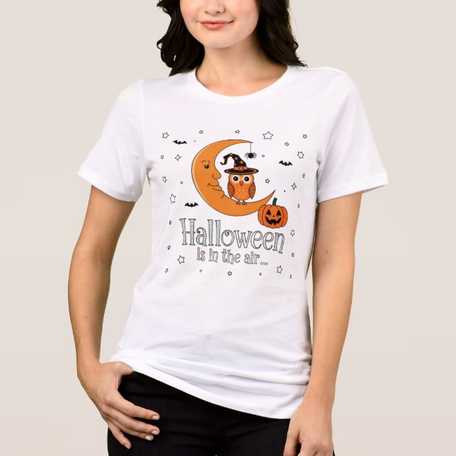 Spooky Fun: Halloween Magic filmt die Luft Tri-Blend Shirt (Vorderseite)