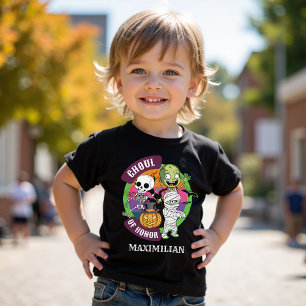 Spooky Fun Halloween Monster Cartoon Kindergeburts T-Shirt