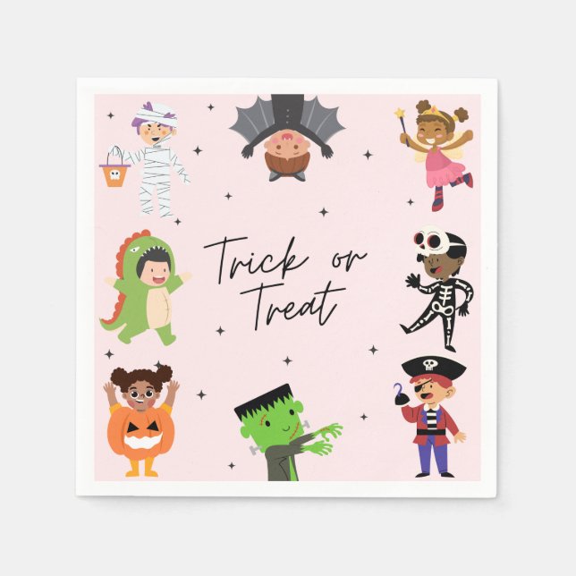 Spooky Fun Halloween Napkins für das Party der Kin Serviette (Vorderseite)