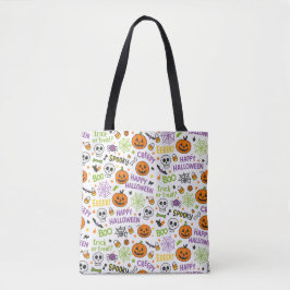 Spooky & Fun Pumpkin - farbenfrohe Halloween-Muste Tasche