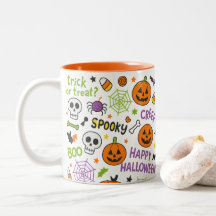 Spooky & Fun Pumpkin - farbenfrohe Halloween-Muste