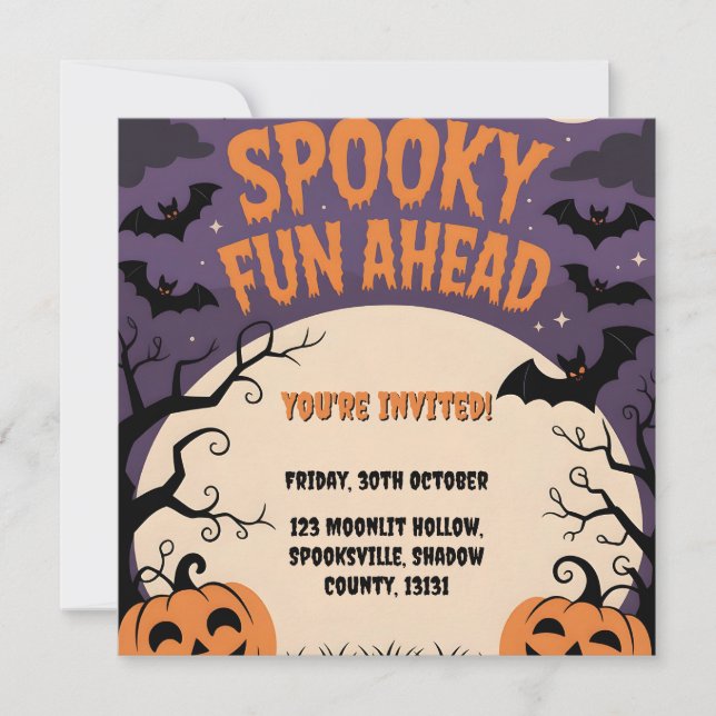 Spooky Fun vor dem Halloween-Party (Vorderseite)