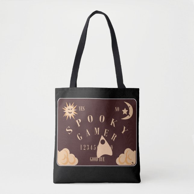 Spooky Gamer Fun Boardgame Illustration Tasche (Vorderseite)