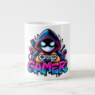 Spooky Gaming – Halloween-Gamer-Geist-Controller D Jumbo-Tasse