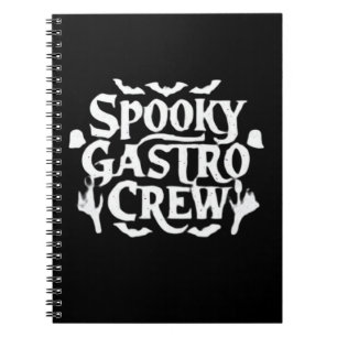 Spooky Gastro Crew Gastro Krankenschwester Hallowe Notizblock