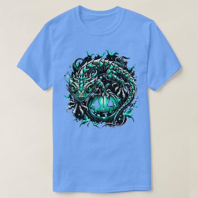 Spooky Gecko Hexe niedliche Halloween Reptildesign T-Shirt (Design vorne)