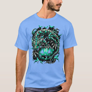 Spooky Gecko Hexe niedliche Halloween Reptildesign T-Shirt