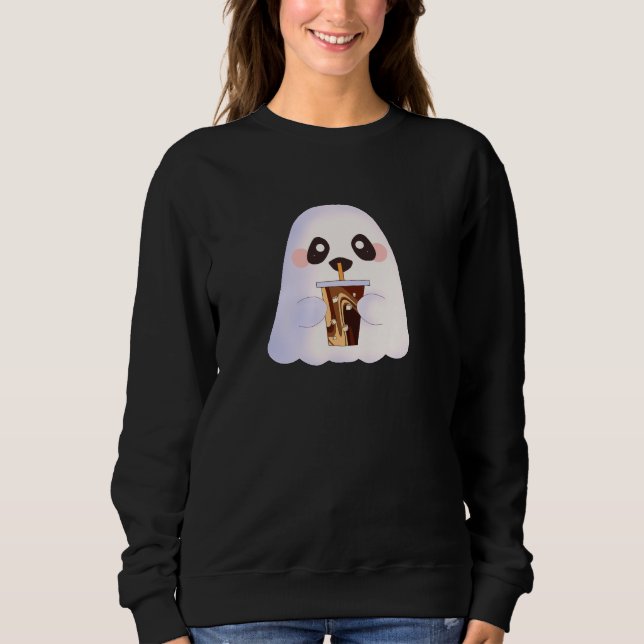 Spooky Geist mit Icchaffee Sweatshirt (Vorderseite)