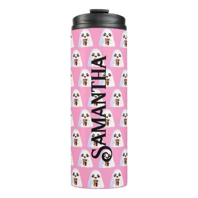 Spooky Geist mit Icchaffee Thermosbecher (Vorderseite)