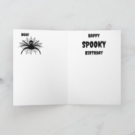 Spooky Geist Retro schwarz halloween Karte