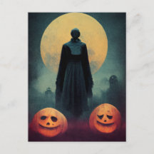 Spooky Geist und Kürbis Halloween