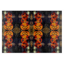 Spooky gestapelte Jack-O-Lanterns Cutting Board