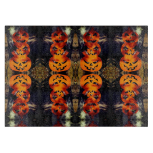 Spooky gestapelte Jack-O-Lanterns Cutting Board Schneidebrett
