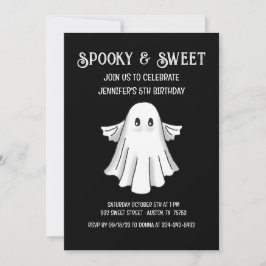 Spooky Ghost Birthday Einladung
