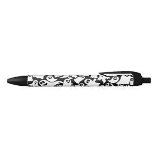 Spooky Ghost Black Ballpoint Pen Kugelschreiber