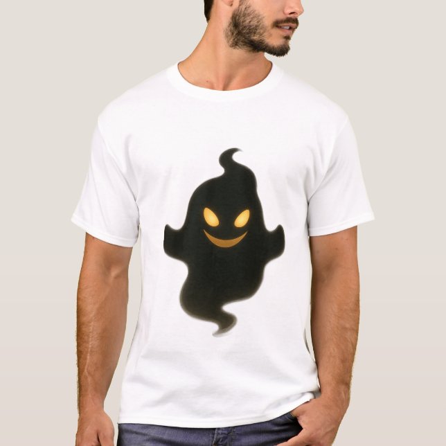 "Spooky Ghost Cartoon T - Shirt - Niedlich & Creep (Vorderseite)