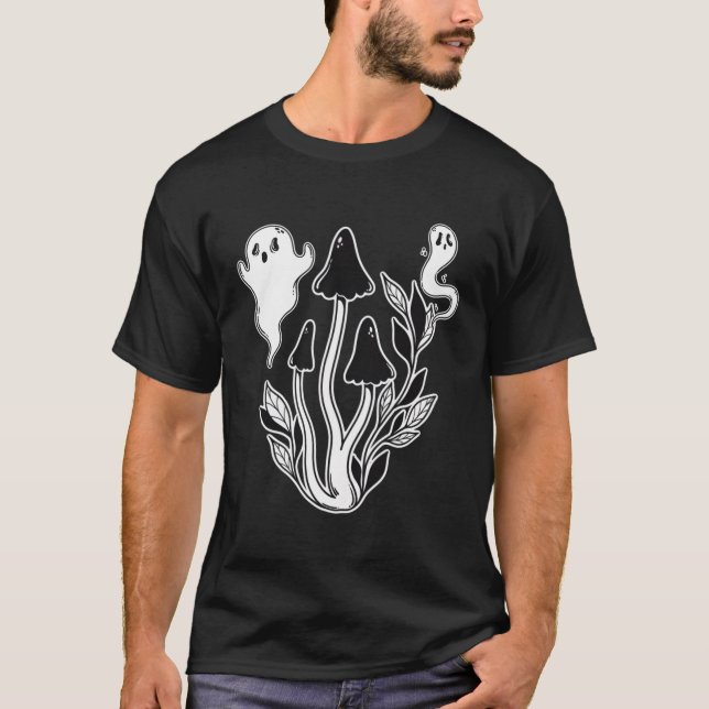 Spooky Ghost Cotattacore Mushroom T-Shirt (Vorderseite)